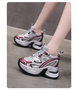 厚底增高老爹鞋网面百搭透气舒适潮流2026秋季新款女鞋10cm运动鞋